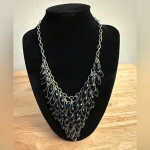 Elegant Black and Silver Necklace
